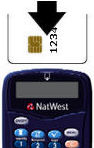 Image of card inserted into the Card-Reader chip first