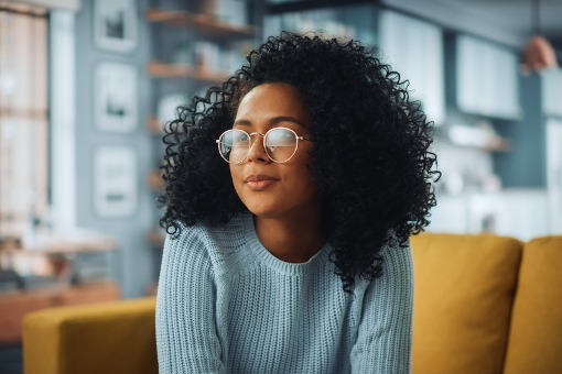 Woman cutting plants