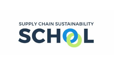 Supply chain sustainability school logo