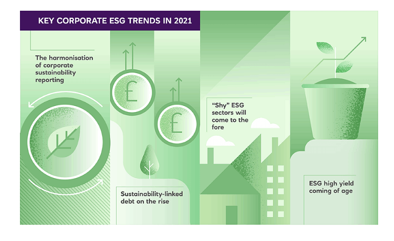 illustration of key corporate trends