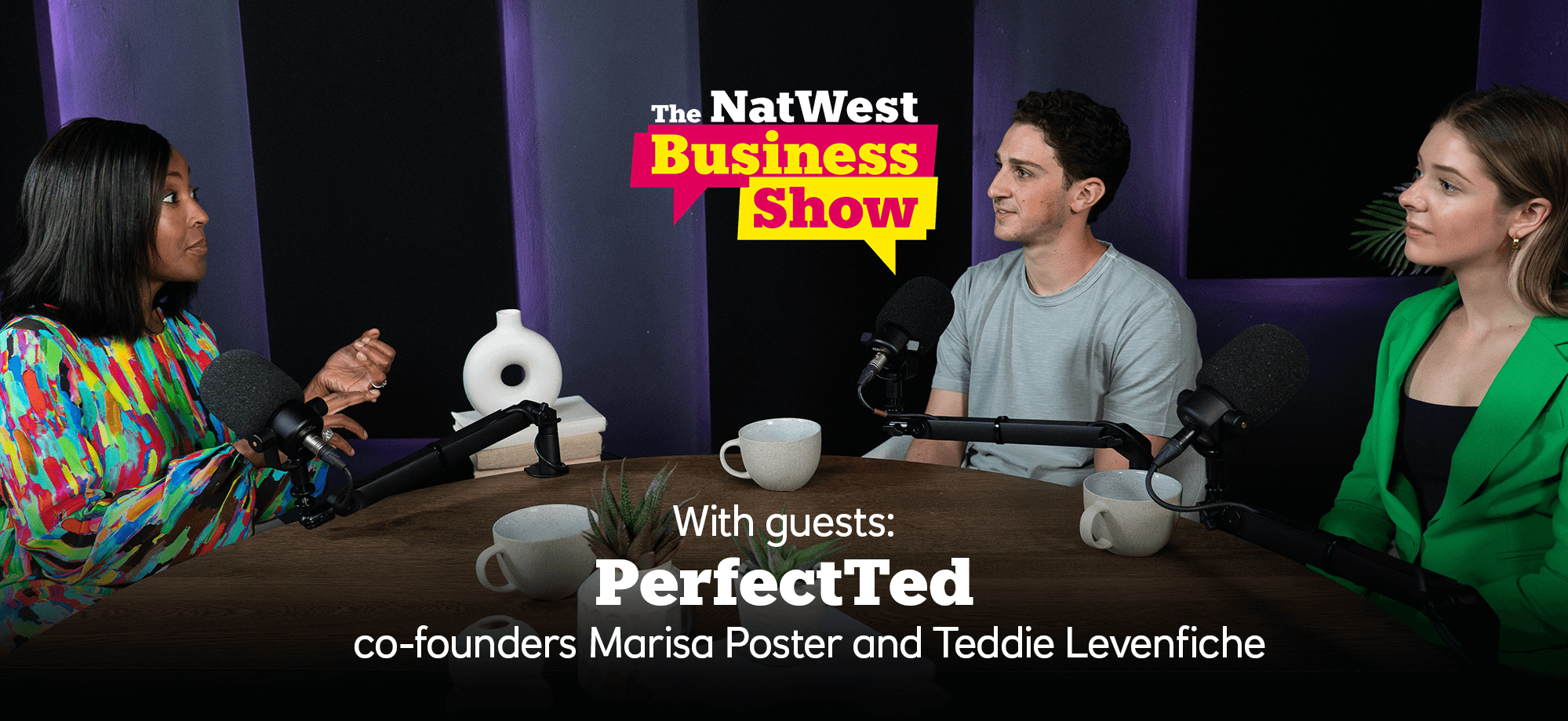 Angellica Bell and PerfectTed co-founders - Marisa Poster and Teddie Levenfiche