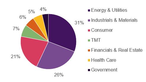Sector pie chart