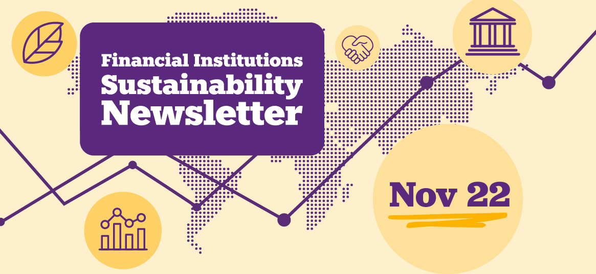 Financial Institutions Sustainability Newsletter Nov 22