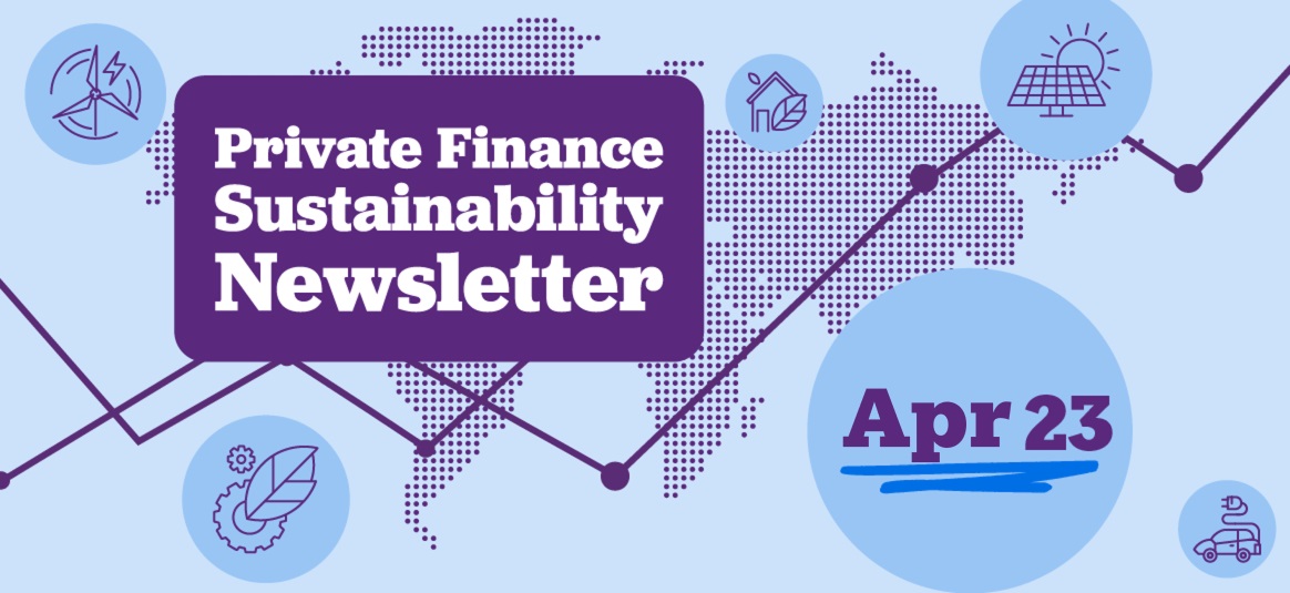 PF sustainability newsletter banner for April 2023