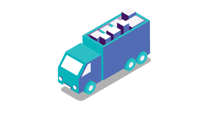 Image of truck with boxes.