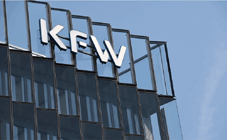 KfW sign on building