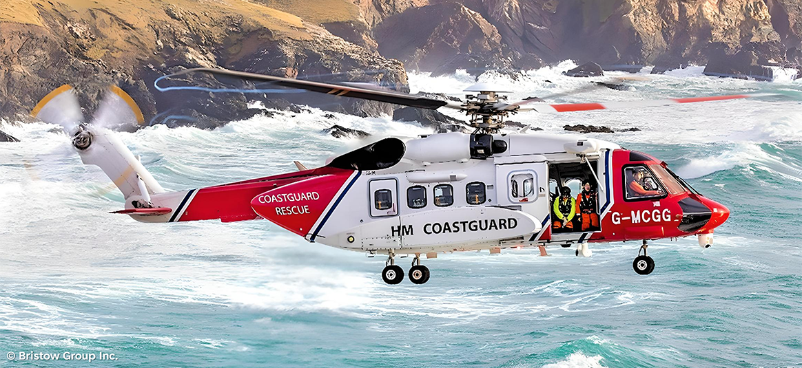 Image of  HM Coastguard hlicopter