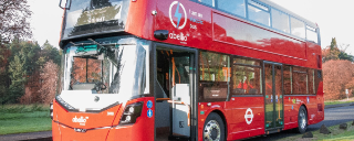 Electric double decker bus for London.