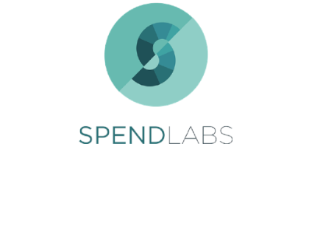 SpendLabs logo - two-tone green circle with overlapping semicircles at centre.