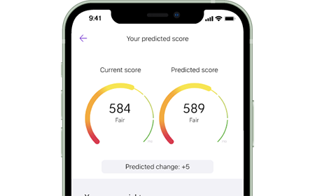 NatWest mobile app credit score predictor feature screenshot