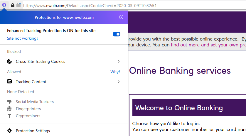 Understanding Enhanced Tracking Protection in Firefox | NatWest Support ...