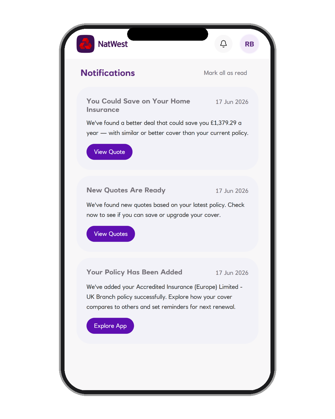 Insurance Tracker renewal alerts