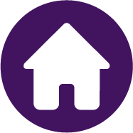 Purple house icon